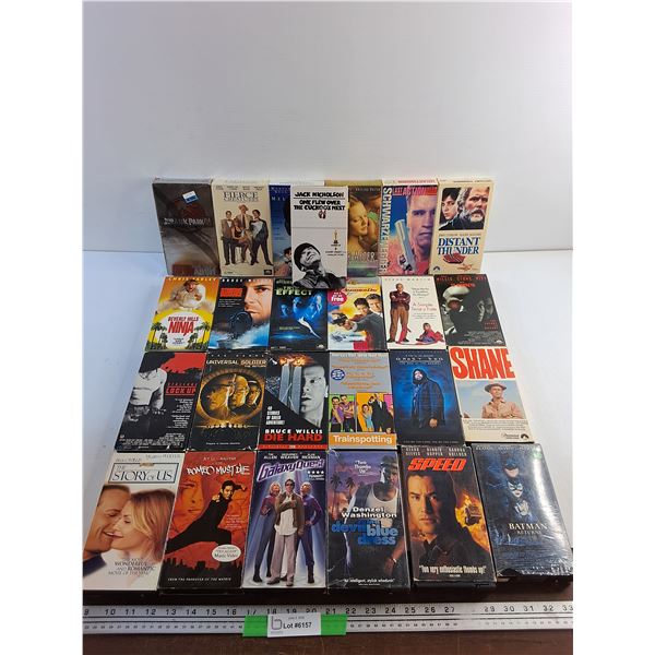 Various VHS Movies - Die Hard, Jurassic Park and Last Action Hero