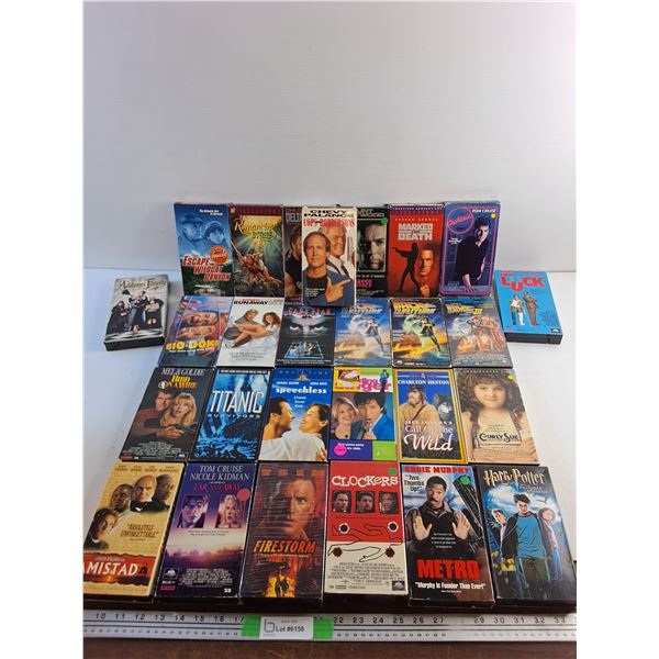 Various VHS Movies - Titanic, Harry Potter and Back to the Future
