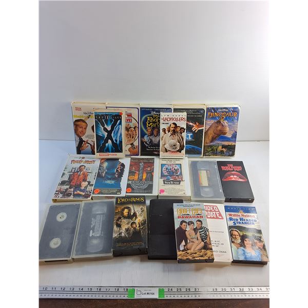 Various VHS Movies - Dennis the Menace, Dinosaur and The Lord of the Rings