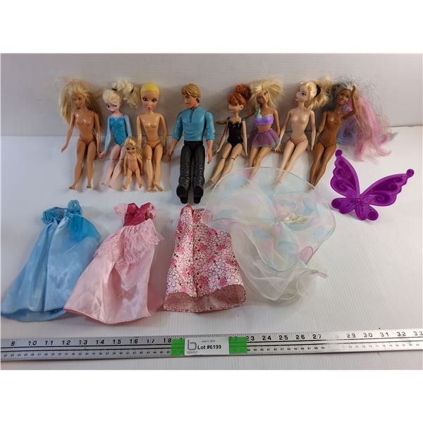 Barbie Dolls and Dresses