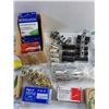 Image 3 : Various Office Supplies - Solid Brass Fasteners, Plastic Tabs, Clips, Pins and Misc