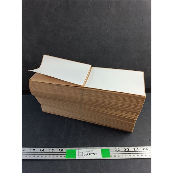 Stick On Labels 6 x 4"