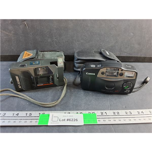 Ricoh XF30 and Canon AF8 Cameras - As is