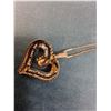 Image 3 : ^ Sterling Silver Rose Gold Plated Heart Pendant Necklace
