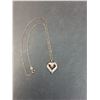 Image 4 : ^ Sterling Silver Rose Gold Plated Heart Pendant Necklace