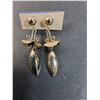 Image 2 : ^ Vintage MCM Style Metal Clip-On Earrings