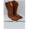 Image 1 : Men's Leather Cowboy Boots - Size 11.5