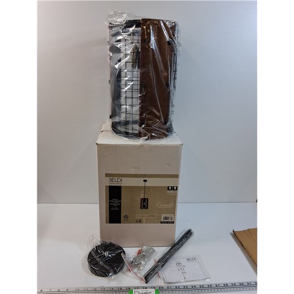 Beldi Hanging Lamp - Appears New - 14" x 9"