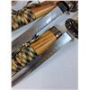 Image 3 : (3) Decorative Samurai Sword Set - 39"  x30" x 20"
