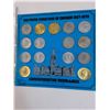 Image 2 : (2) Sheets of Token/Coins: Prime Minister Collection & Regina Trade Dollars & Medals