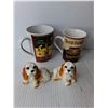 Image 3 : (5) Ceramic Mugs, Puppy & Toucan Figurines