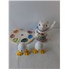 Image 2 : Easter Lot- Salt & Pepper Shaker, Trinket Dish, Misc.