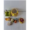 Image 2 : Easter Lot- Ceramic Figurines, Keychain, Cookie Jar, Misc.