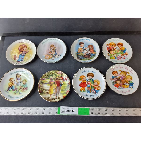 (8) Mother's Day Avon Decorative Plates 5"