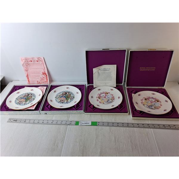 (4) Royal Doulton Decorative Plates 8.25"