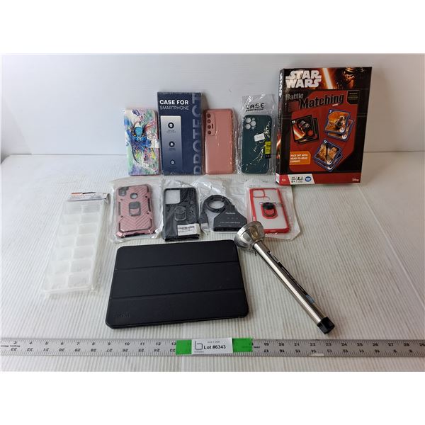 Star Wars Matching Game, (8) Phone Cases, 10" Tablet Case, Misc.