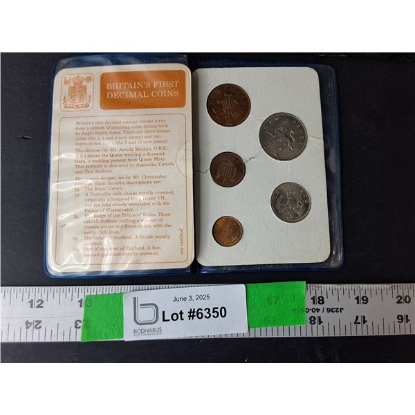 Britain's First Decimal Coin Set