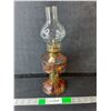 Image 1 : Colored Glass Oil Lamp