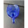 Image 2 : Blue Glass Pitcher 5.5" Tall
