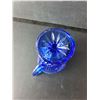 Image 3 : Blue Glass Pitcher 5.5" Tall
