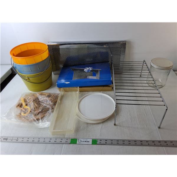 Wooden Clothespins, Avon Decorative Stable, (3) Vent Covers, Misc.