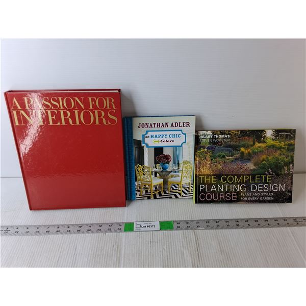 (3) Books- Interior Decorating & Planting
