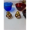Image 2 : Assorted Items - (2) Ornamental Salt And Pepper Shaker, (5) Glass Dishes, Misc
