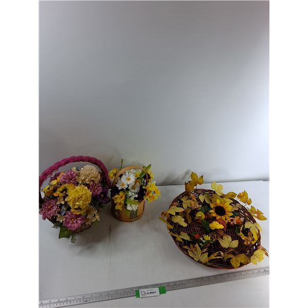 (2) Decorative Ornamental Plants, Wall Ornament