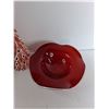 Image 5 : Assorted Christmas Items - Christmas Ball Ornaments, (2) Decorative Christmas Trees, Glass Pedestal
