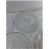 Image 4 : (4) Glass Serving Plates, (1) Glass Serving Bowl, (1) Glass Bowl