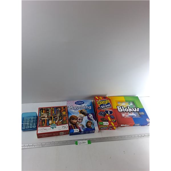 (4) Board Games, (1) Puzzle