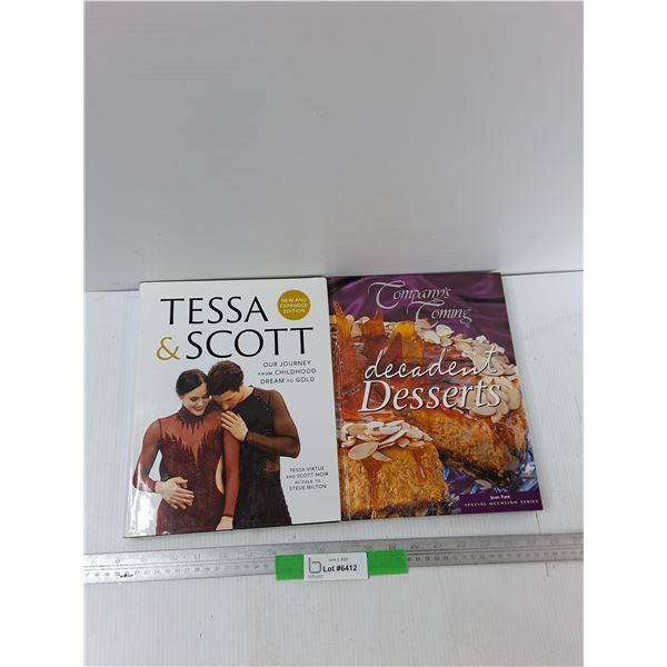(2) Hardcover Books - Company Coming Cook Book, Tessa And Scott