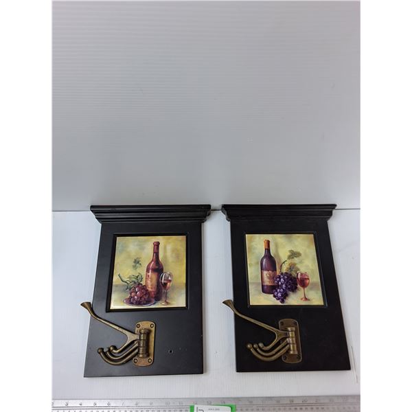 (2) Wall Coat Hangers