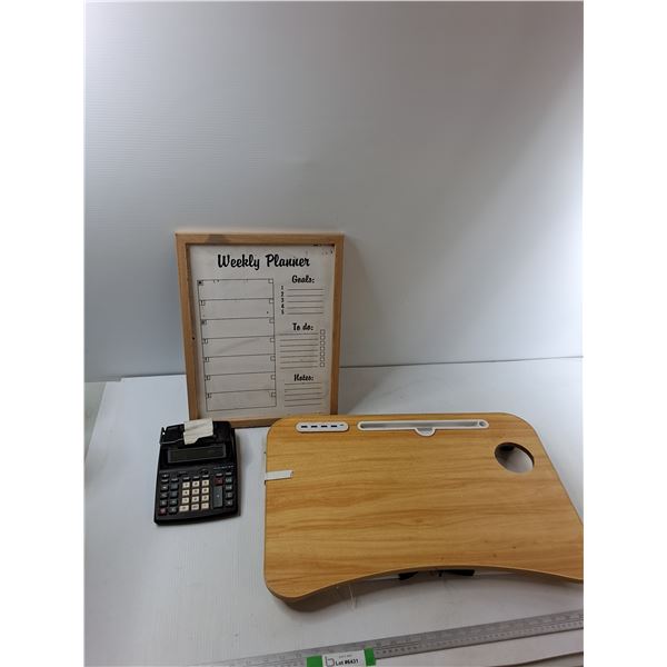 Lap Desk, Printing Computer, Dry Erase Weekly Planner Board