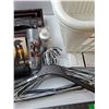 Image 4 : Assorted Items - Hangers, Photo Album, Wooden Rack, Misc