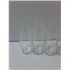 Image 2 : (6) Glass Cups, (1) Glass Water Jug