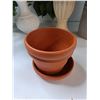 Image 6 : (4) Decorative Plants , Clay Pot