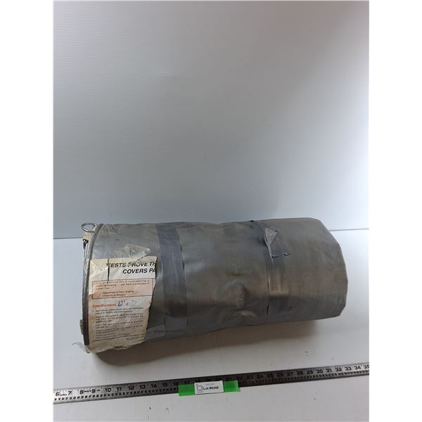 Gray Tarp - 12' x 21'-  PICK UP