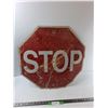Image 1 : Stop Road Sign - 24'' x 24''  -  PICK UP