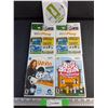 Image 1 : (5) Wii Games - Big Brain Academy, Wii Play and Shaun White Snowboarding