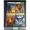 Image 1 : (4)  Xbox 360 Games - Saints Row, Lego Batman and HALO 3