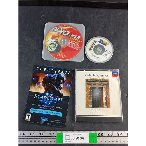 Star Craft Guest Pass, Games and Gate To Classic Music CD