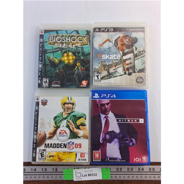 PS3 & PS4 Games - Hitman 2, Bioshock and Skate