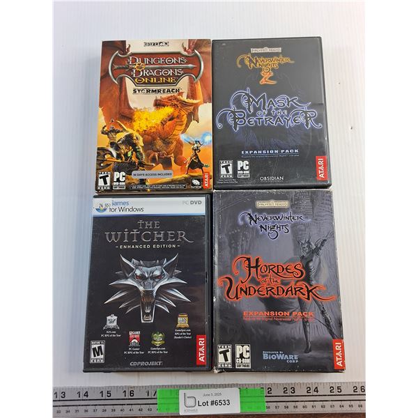 PC Games - The Witcher, Dungeon Dragons and Mask of thr Betrayer
