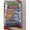 Image 2 : (10) Sealed Pokemon Prismatic Evolutions Trading Cards - Cannot Guarantee Authenticity