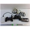 Image 1 : Xbox External Hard Drive, Play Station and Guitar Hero Controllers and Sony Network Adapter