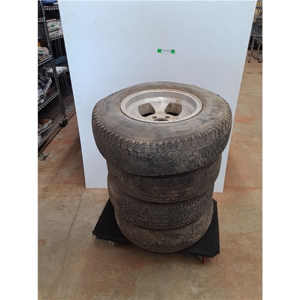 **(4) 15" Vintage Aluminum Mag Wheels - Cannot Ship