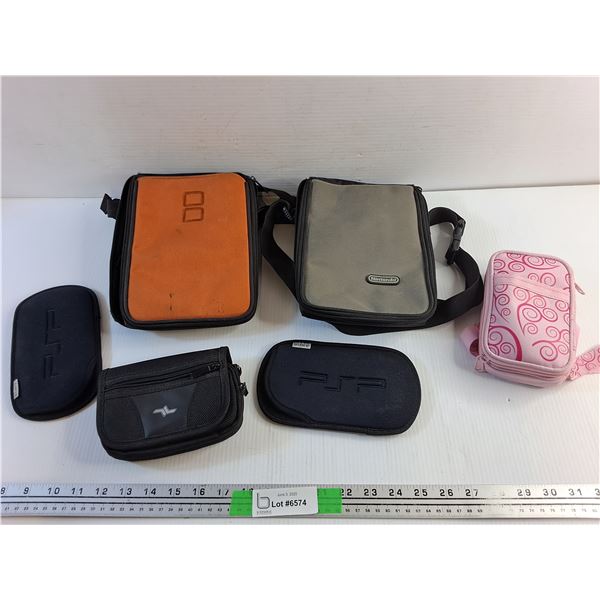 Various Nintendo and PSP Cases