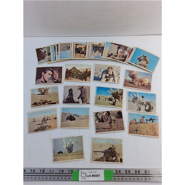 Rat Patrol - Lot of 42 Different Collector Cards - Topps 1966