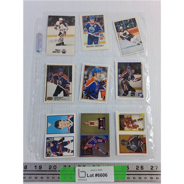 (9) Wayne Gretzky Mini Cards